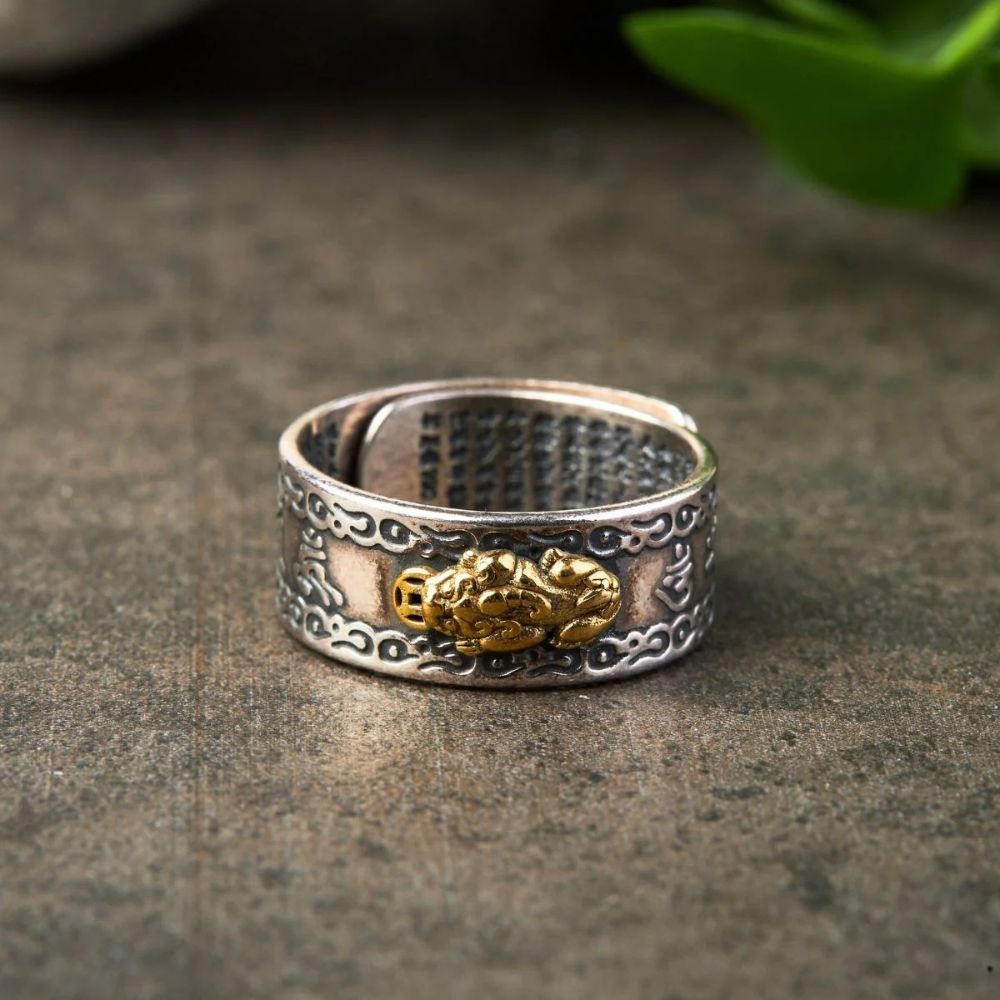 Feng Shui Pixiu Mantra Ring – Reichtum & Schutz LIMITIERT - Ring - TaoTempel